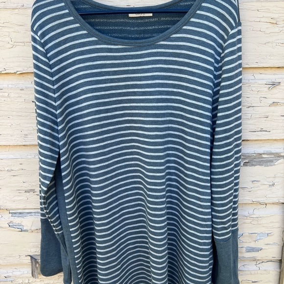 ODDY Striped Oversized Plus Nautical Pullover Sweater Top Shirt Minimalist H5 - Picture 4 of 8